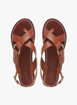 Soeur Flache Ledersandalen In Braun -Soeur 2831476