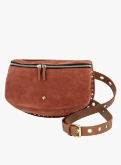 Leder-Hüfttasche In Braun