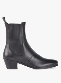 Soeur Lederstiefeletten Mit Absatz In Schwarz