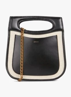 Soeur Mini-Tasche Aus Leder Und Canvas In Beige