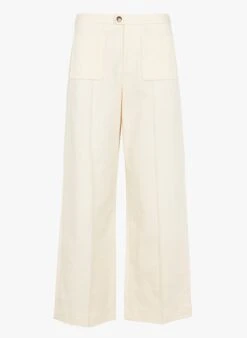 Soeur Weite Taillenhose Aus Baumwoll-Twill In Beige -Soeur 3320987