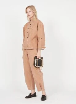 Soeur Mini-Tasche Aus Leder Und Canvas In Beige -Soeur 3323101