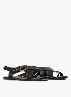 Soeur Flache Ledersandalen In Schwarz -Soeur 3456432
