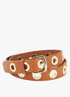 Gürtel Aus Rindleder In Braun