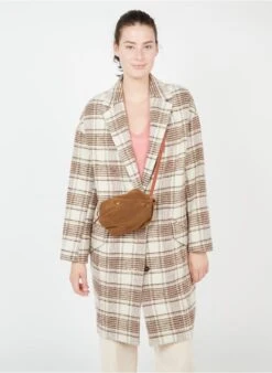 Umhängetasche Aus Spaltleder In Braun -Soeur 3768691