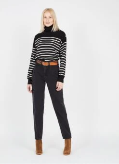 Ledergürtel Mit Nieten In Mehrfarbig -Soeur 3773248