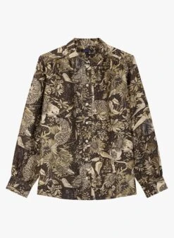 Soeur Bluse Aus Doupionseide Mit Print In Mehrfarbig -Soeur 3984842