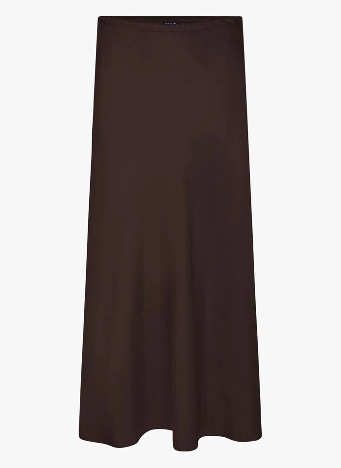 Soeur Weich Fallender Midirock Aus Satin In Grau 3 Soeur Weich Fallender Midirock Aus Satin In Grau – Bild 3