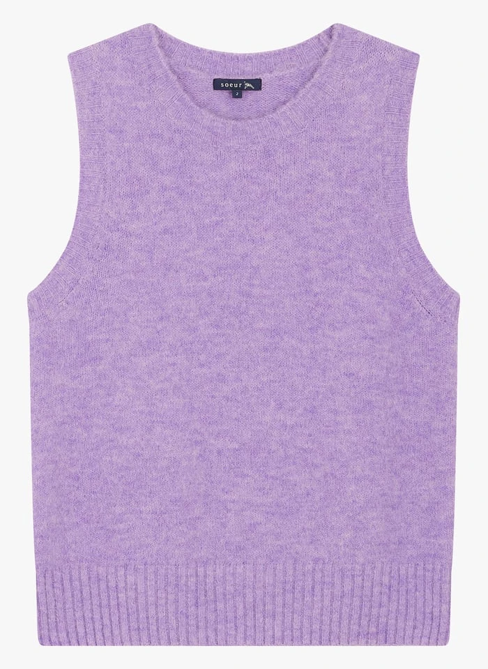 Soeur Strick-Pullunder In Violett 3 Soeur Strick-Pullunder In Violett – Bild 3