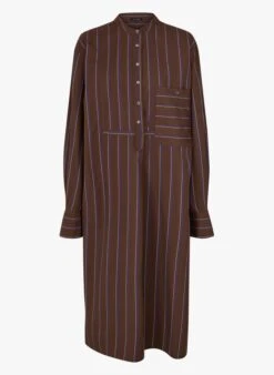 Soeur Gestreiftes Maxikleid Aus Baumwoll-Popeline In Mehrfarbig -Soeur 3984874