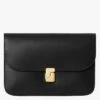 Soeur Clutch Aus Glacé-Leder In Schwarz