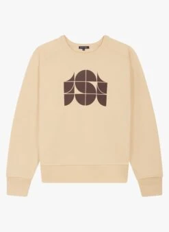 Soeur Rundhals-Sweatshirt Aus Baumwolle In Beige -Soeur 3984901