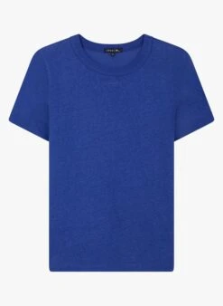 Soeur Rundhals-T-Shirt Aus Baumwoll-Mix In Blau -Soeur 3984906