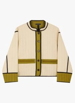 Soeur Baumwolljacke Mit Rundhalskragen In Beige -Soeur 3984920