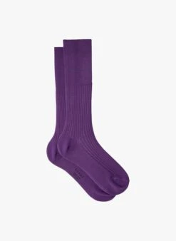 Soeur Chaussettes Mi-hautes En Coton In Violett
