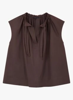 Soeur Top Aus Baumwoll-Popeline In Grau -Soeur 3985011