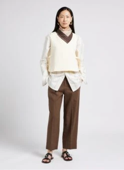 Soeur Rundhals-Top Aus Baumwoll-Canvas In Beige -Soeur 4009701