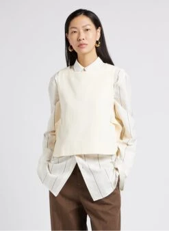 Soeur Rundhals-Top Aus Baumwoll-Canvas In Beige -Soeur 4009703