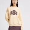 Soeur Rundhals-Sweatshirt Aus Baumwolle In Beige
