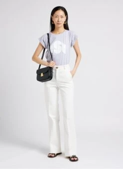 Soeur Rundhals-T-Shirt Aus Baumwolle In Grau -Soeur 4009743