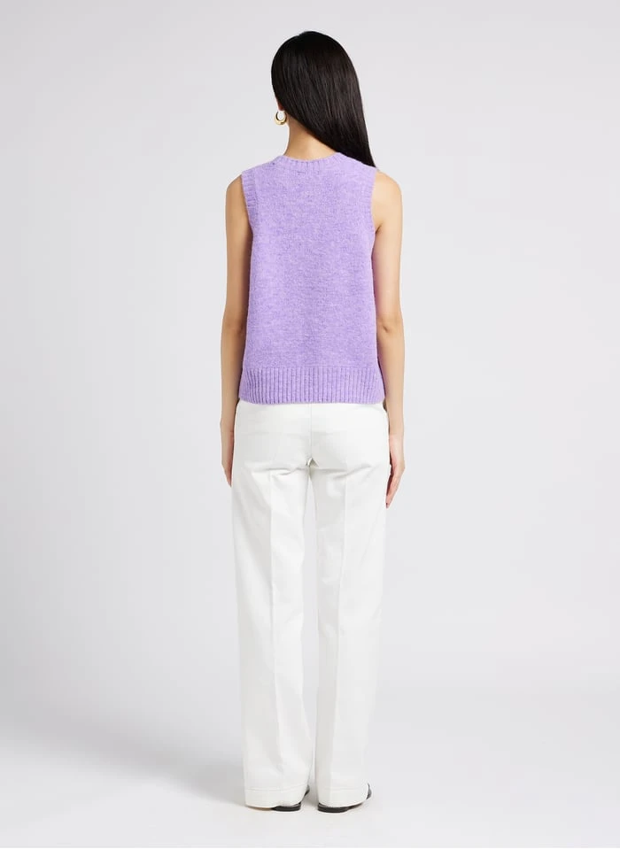 Soeur Strick-Pullunder In Violett 5 Soeur Strick-Pullunder In Violett – Bild 5