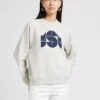 Soeur Oversize-Sweatshirt Aus Baumwolle In Grau