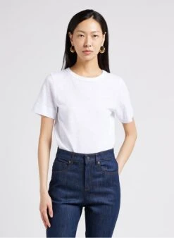 Soeur Rundhals-T-Shirt Aus Baumwoll-Mix In Weiß