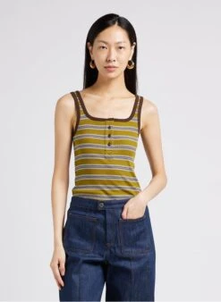 Soeur Tanktop Aus Baumwolle In Mehrfarbig