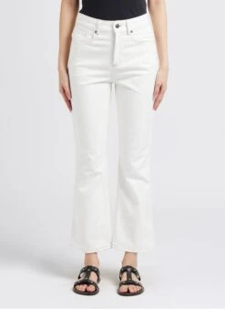 Soeur Flared Jeans Aus Baumwolle In Weiß