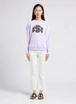 Soeur Rundhals-Sweatshirt Aus Baumwolle In Violett -Soeur 4009837