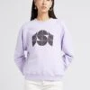 Soeur Rundhals-Sweatshirt Aus Baumwolle In Violett