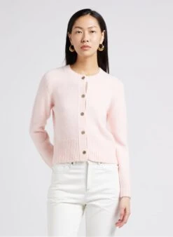 Soeur Kurze Strickjacke Zum Knöpfen In Rosa