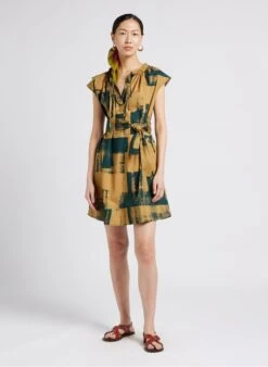 Soeur Kurzkleid Aus Bedruckter Baumwoll-Popeline In Mehrfarbig -Soeur 4009853