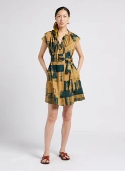 Soeur Kurzkleid Aus Bedruckter Baumwoll-Popeline In Mehrfarbig