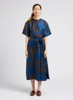 Soeur Midi-Seidenkleid Mit Print In Mehrfarbig -Soeur 4009858