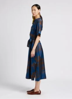 Soeur Midi-Seidenkleid Mit Print In Mehrfarbig -Soeur 4009861