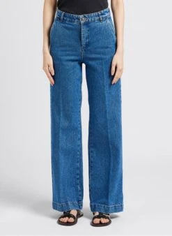 Soeur Bootcut-Jeans Aus Baumwolle In Bleached Jeans