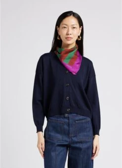 Soeur Geknöpfte Strickjacke Aus Wolle In Blau