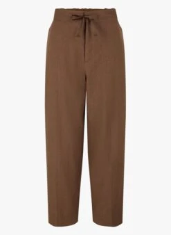 Soeur Melierte Leinenhose Mit Geradem Schnitt In Braun -Soeur 4018310