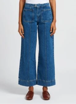 Soeur Ausgestellte Stone Washed Jeans Aus Baumwolle In Bleached Jeans