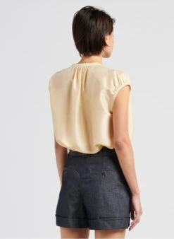 Soeur Weite Seidenbluse In Beige -Soeur 4033236