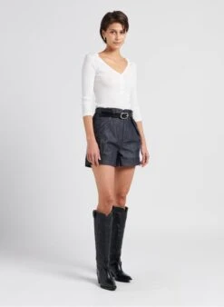 Soeur Weite Shorts Aus Baumwoll-Denim In Jeans Ohne Waschung -Soeur 4033247