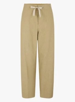 Soeur Melierte Leinenhose Mit Geradem Schnitt In Beige -Soeur 4036143
