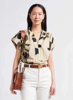 Soeur Top Aus Popeline Mit Print In Mehrfarbig