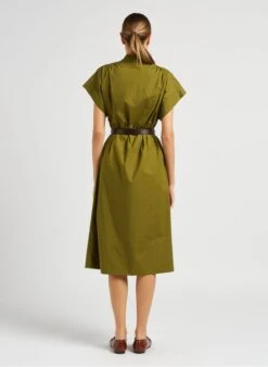 Soeur Midikleid Aus Baumwoll-Popeline In Grun -Soeur 4043815