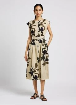 Soeur Midikleid Aus Bedruckter Baumwolle In Mehrfarbig