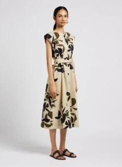 Soeur Midikleid Aus Bedruckter Baumwolle In Mehrfarbig -Soeur 4043907