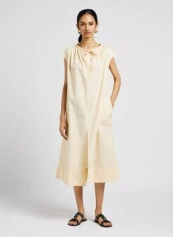 Soeur Maxikleid Aus Baumwoll-Popeline In Beige -Soeur 4043909