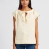 Soeur Top Aus Baumwoll-Popeline In Beige
