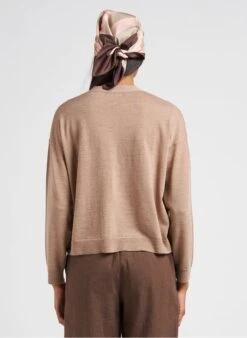 Soeur Melierte Leinenhose Mit Geradem Schnitt In Braun -Soeur 4052106 1